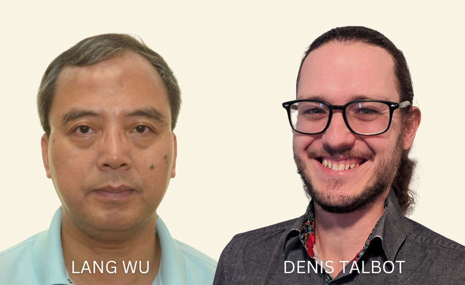 Lang Wu and Denis Talbot are CANSSI's new associate directors representing Alberta/BC/Yukon and Quebec respectively.
