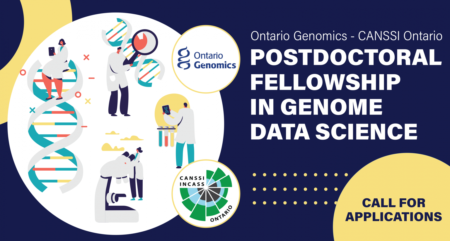 Ontario Genomics & CANSSI Ontario Postdoctoral Fellowship in Genome Data Science