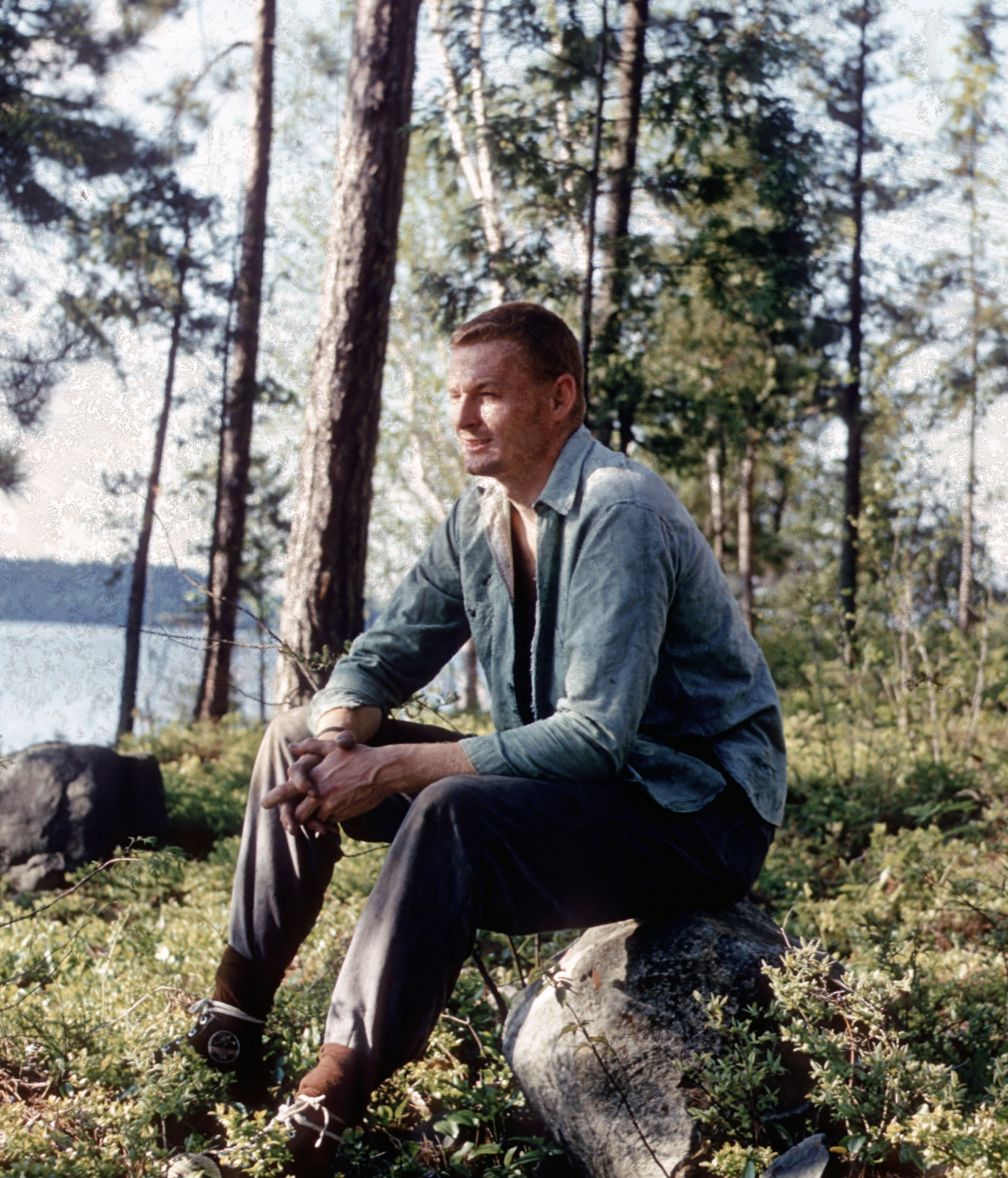 Young Fraser in the woods