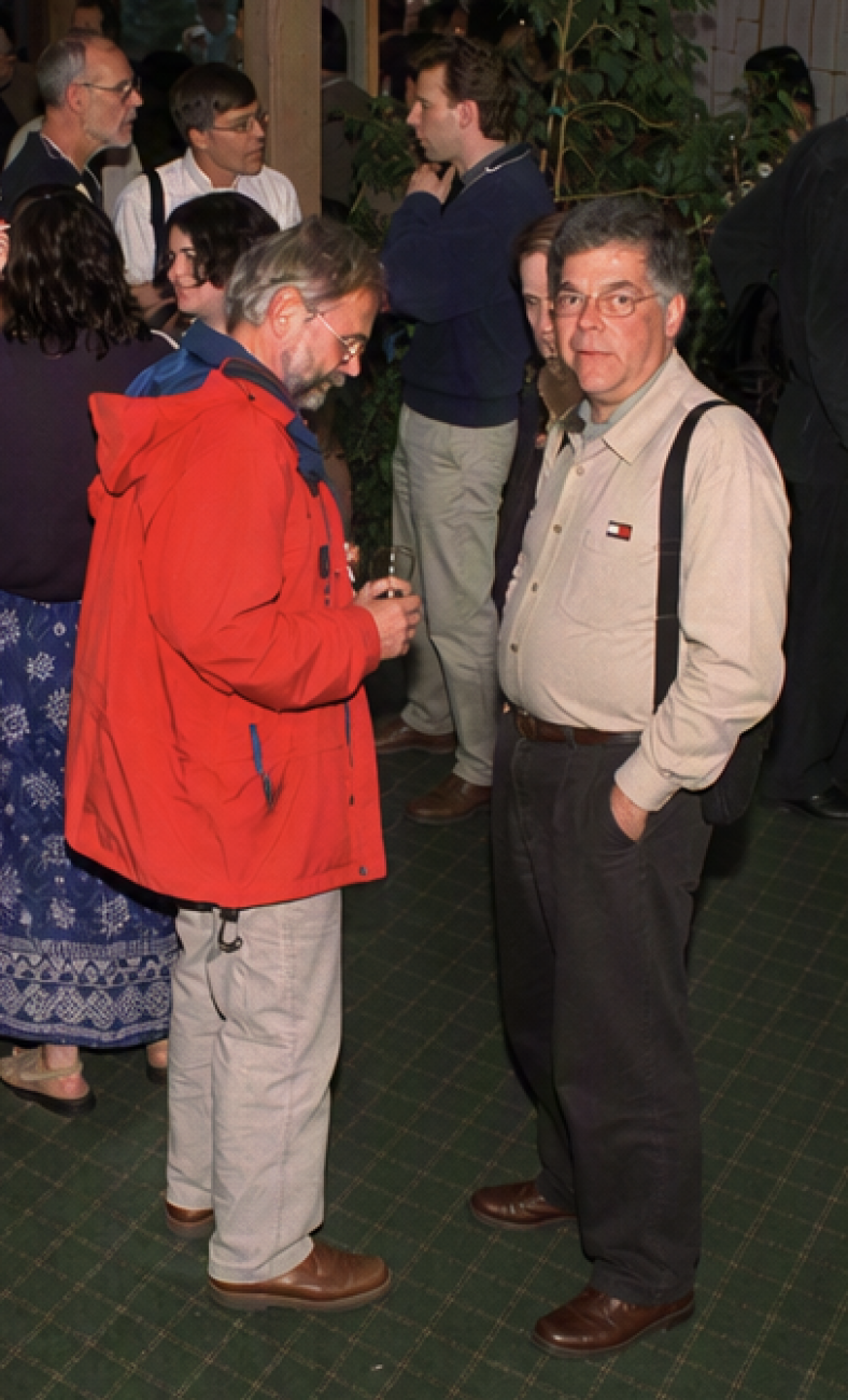  Paul Cabilio and Mayer Alvo at the SSC Annual Meeting mixer, June 10, 2001