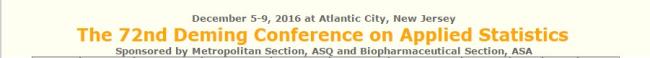 72e congrès annuel Deming sur la statistique appliquée