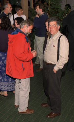  Paul Cabilio and Mayer Alvo at the SSC Annual Meeting mixer, June 10, 2001